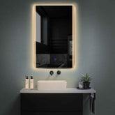 Specchio LED Verticale | Pulsante touch | Luce bianca calda - Reyze Serie Edge Modello 7